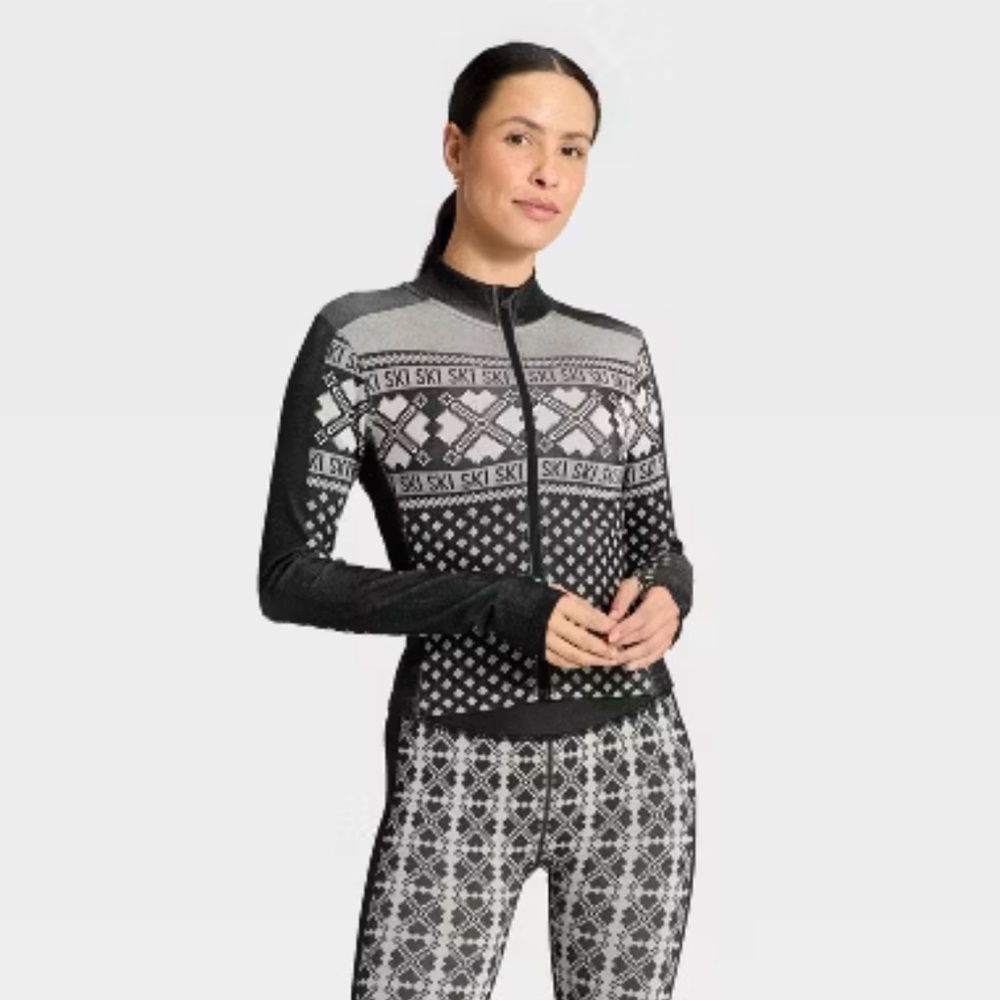 Target All in Motion Black and Gray Activewear ski set